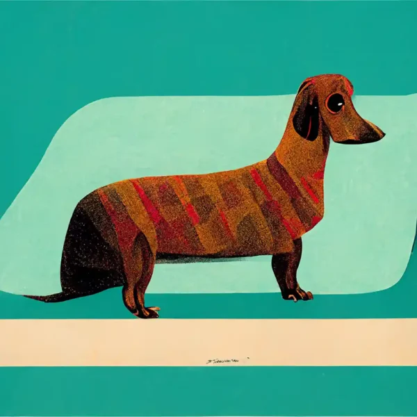 Dachshund_style_David_Hockney