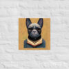 Grant Wood Style French Bulldog Poster - Image 2