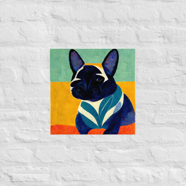 French Bulldog in the style of Henri Matisse