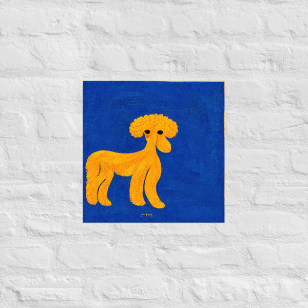 Poodle in the style of Henri Matisse