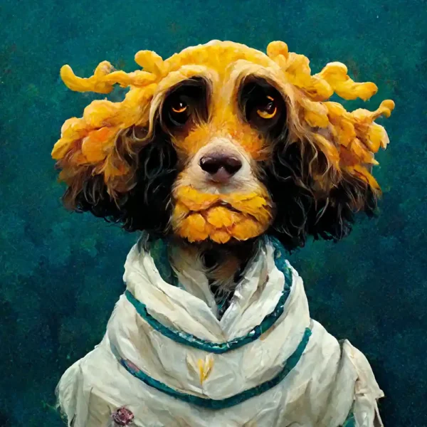 Cocker-Spaniel-in-the-style-of-Salvador-Dali