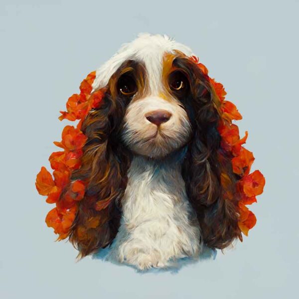 Cocker_Spaniel_in_the_style_of_Georgia_OKeeffe