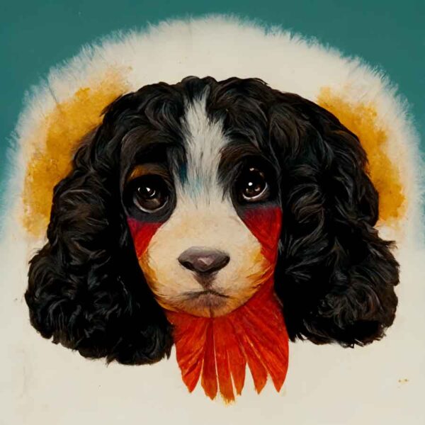 Cocker_Spaniel_in_the_style_of_Georgia_OKeeffe