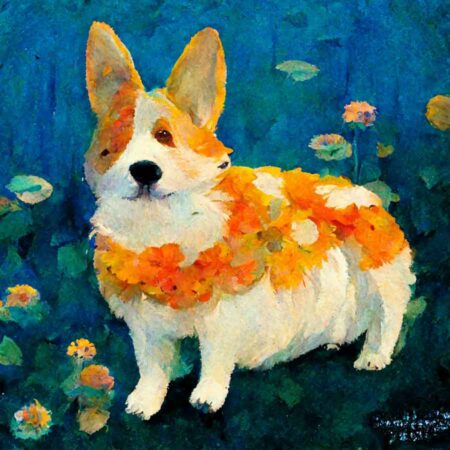 Corgi_in_the_style_of_Claude_Monet