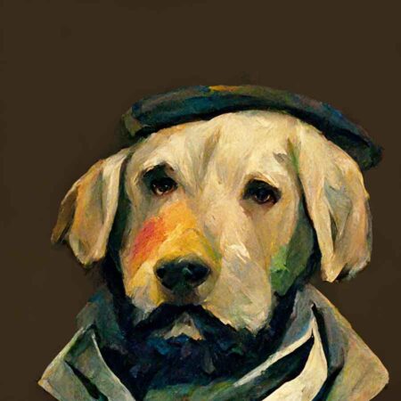 Labrador_in_the_style_of_Paul_Cezanne