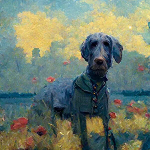 Weimaraner_in_the_style_of_Claude_Monet