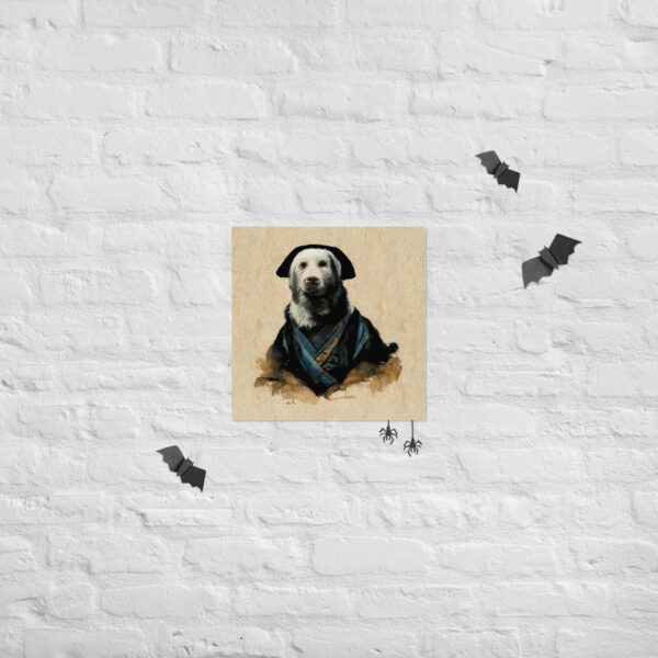 Labrador in the style of Rembrant
