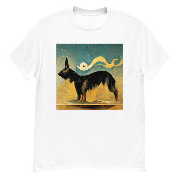 Salvador Dali Style German Shepherd T-Shirt - Image 5