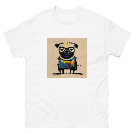 Jean-Michel Basquiat Style Pug T-Shirt