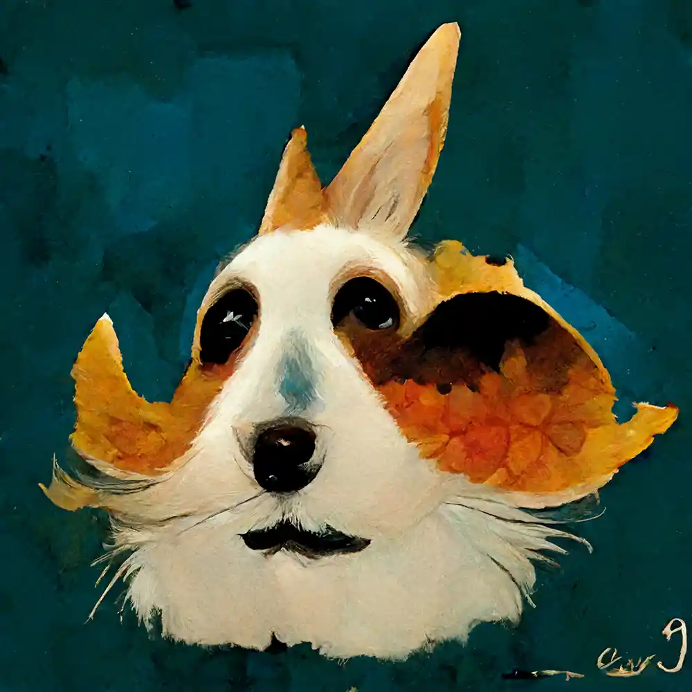 Corgi-in-the-style-of-Salvador-Dali