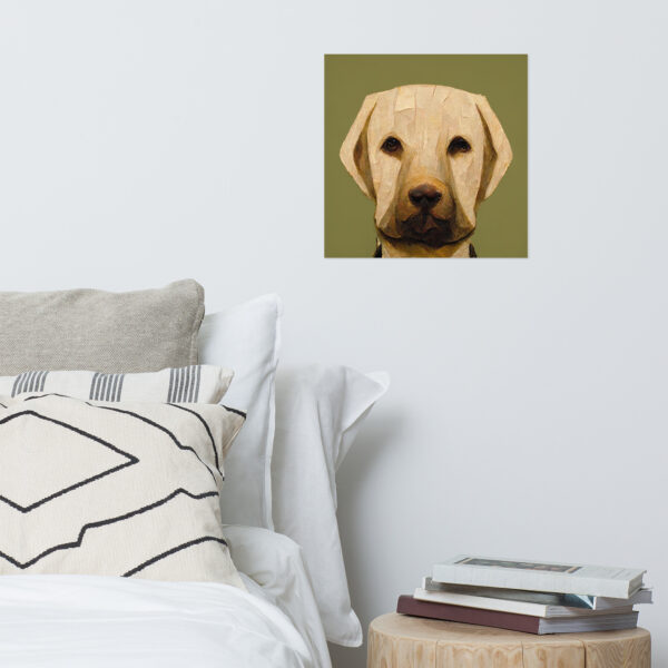 Grant Wood Style Labrador