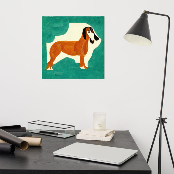 Basset Hound in the style of Henri Matisse