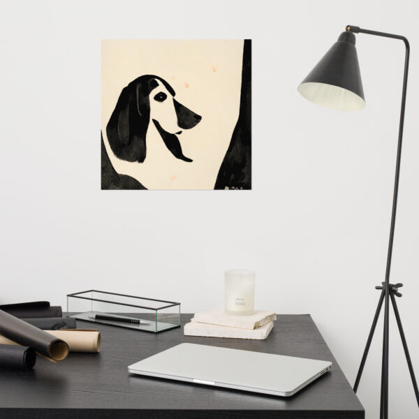 Basset Hound in the style of Henri Matisse