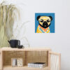 Pug in the style of Henri Matisse