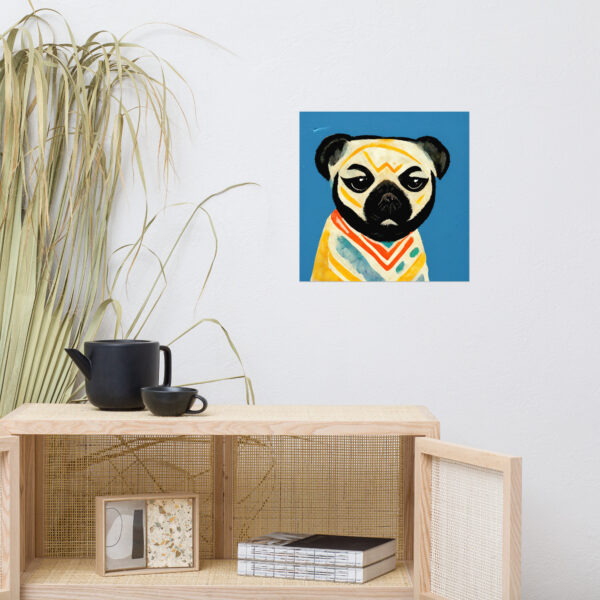 Pug in the style of Henri Matisse