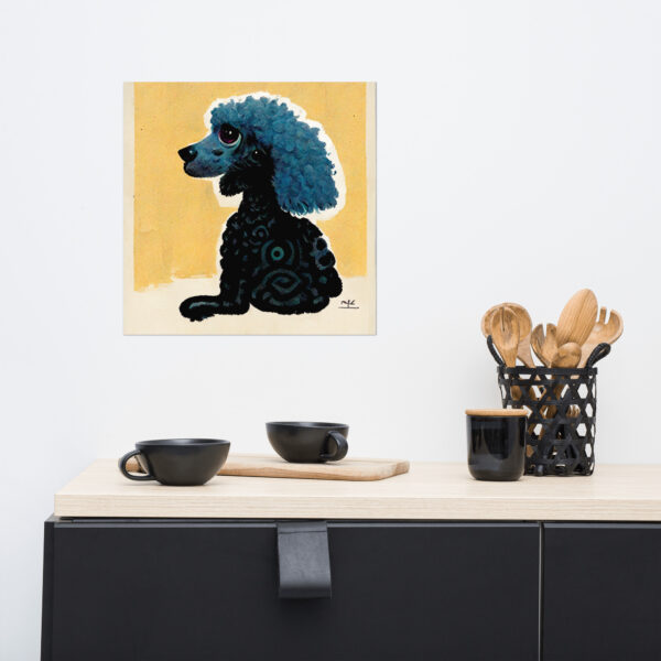Poodle in the style of Pablo Picasso