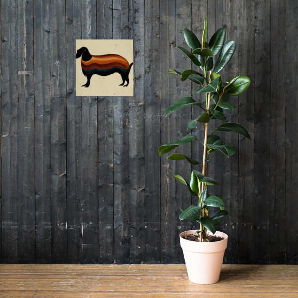 Georgia O'Keeffe Style Dachshund Poster - Image 3