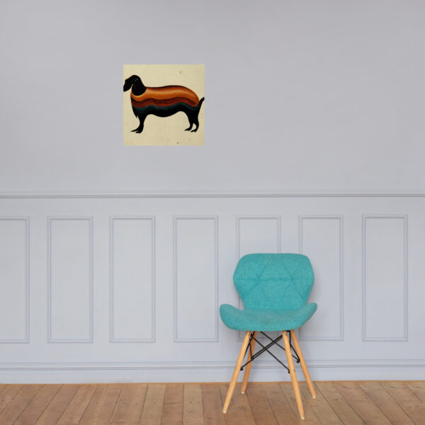 Georgia O'Keeffe Style Dachshund Poster - Image 2