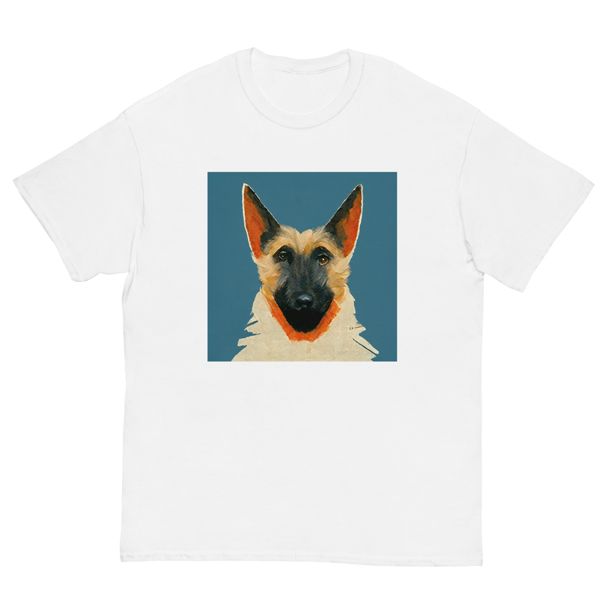 Georgia O'Keeffe Style German Shepherd T-Shirt | DOGGO art