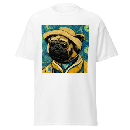 Vincent Van Gogh Style Pug T-Shirt